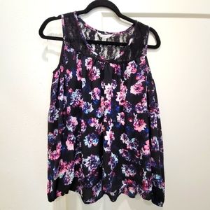 Medium Decree Cold Shoulder Floral Blouse